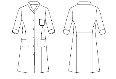 Gary's Laura blouse médicale blanche manche 3/4 col châle