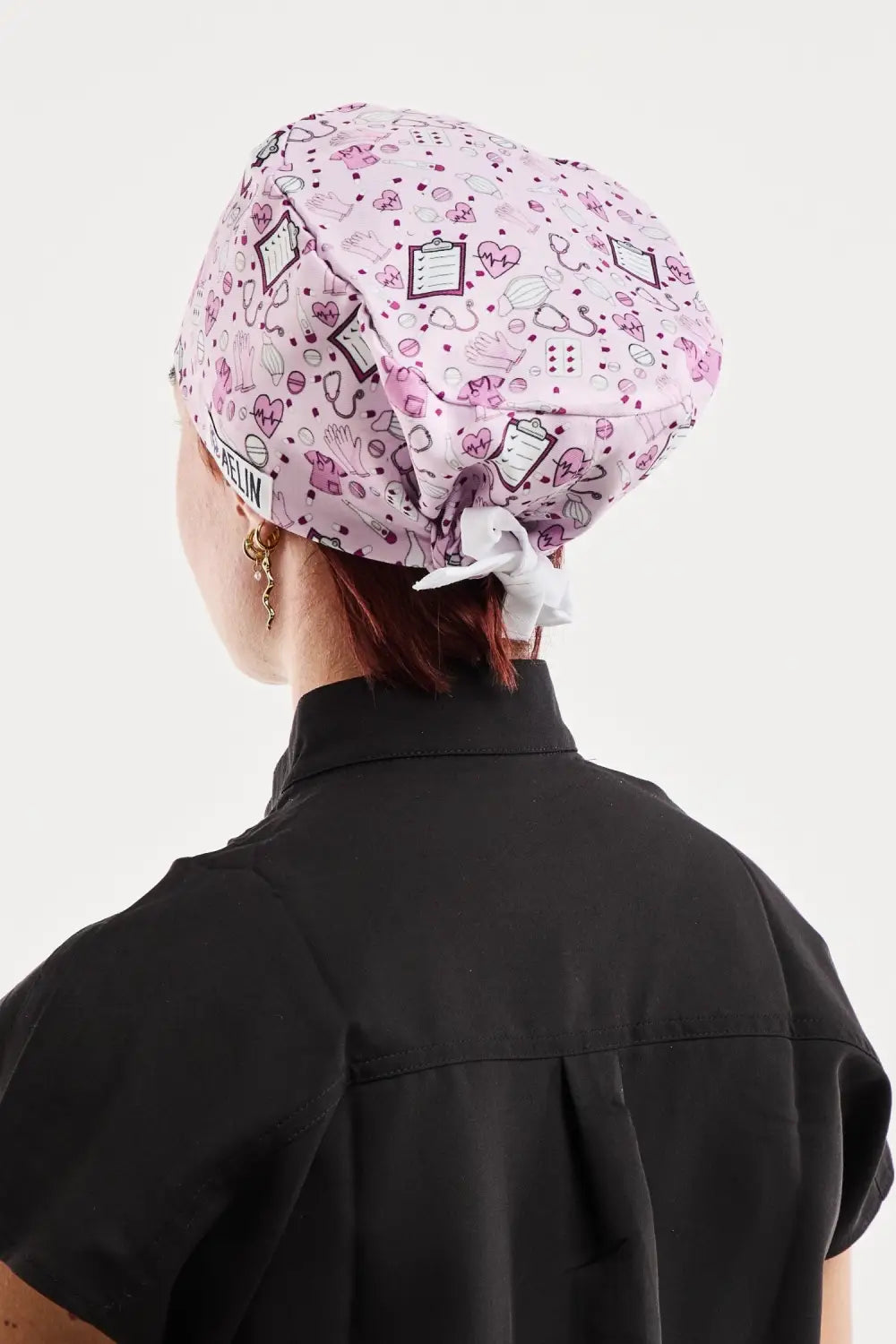 Aelin Paris calot de bloc rose cheveux courts