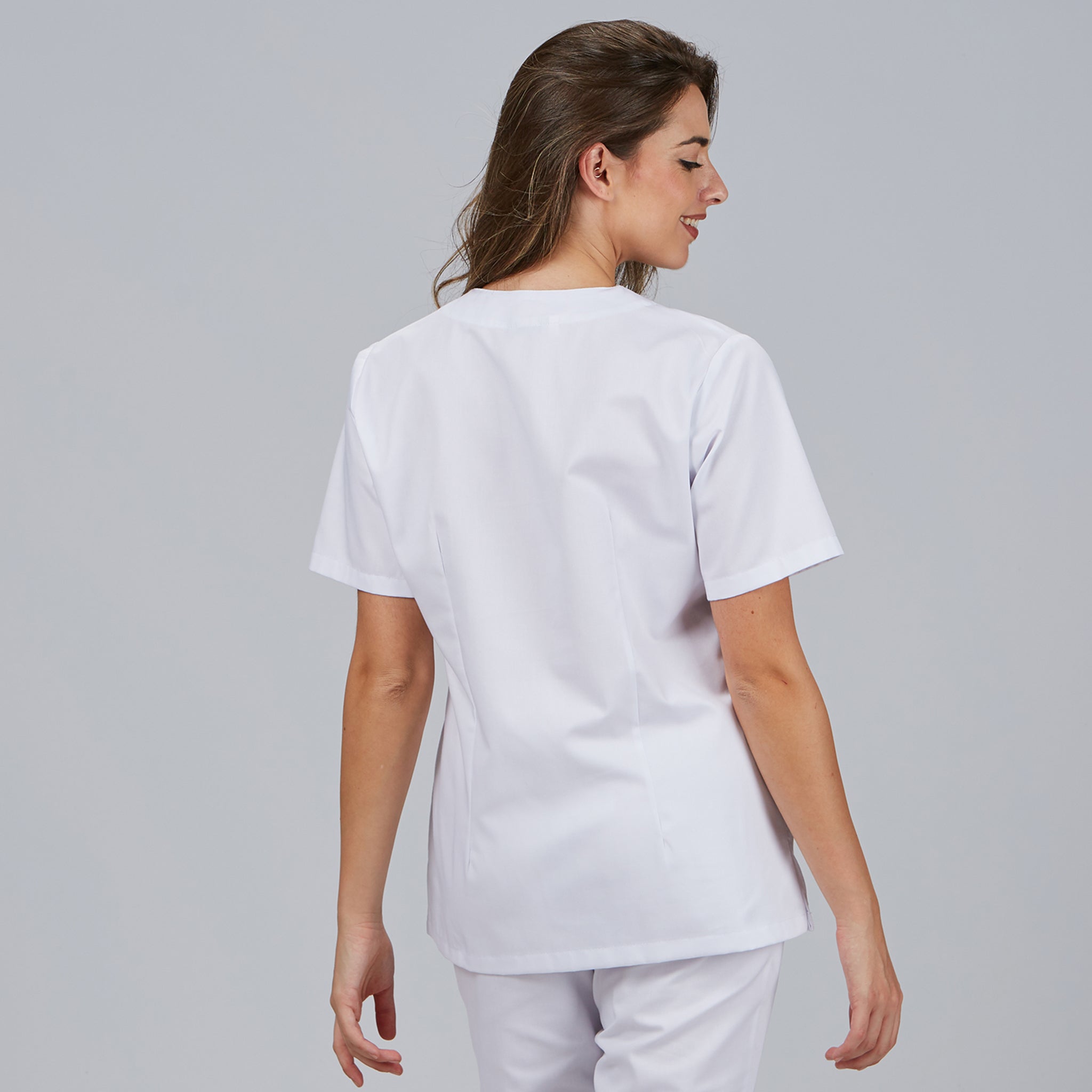 Gary's Medical Blouse médicale femme blanche manches courtes