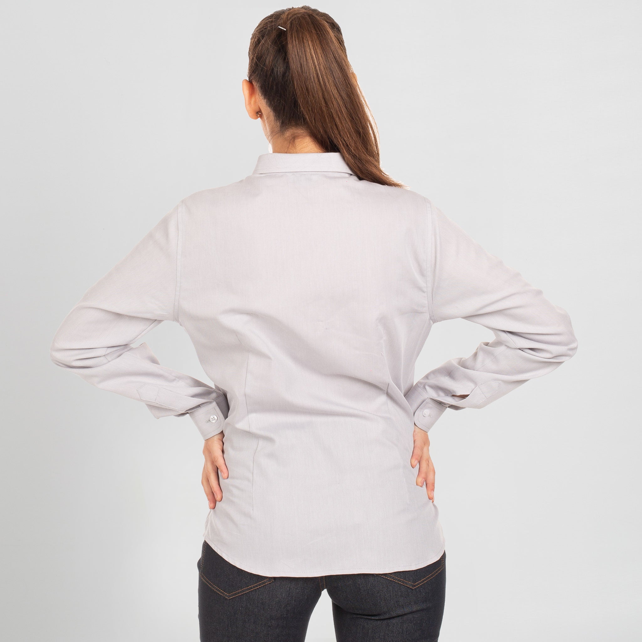 GARY'S Carina Shirt chemise travail femme blanche polyester coton