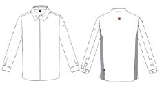 GARY'S Forseti veste de cuisine unisexe Coolmax noir / blanc