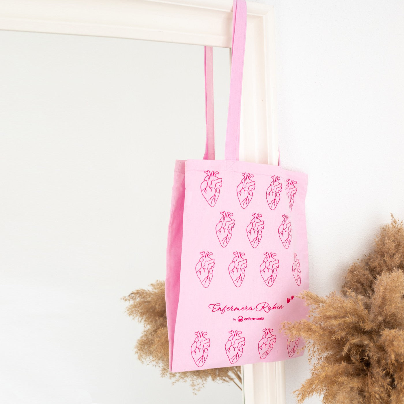 Enfermania Bolsas tote bag rose coton 37x40cm