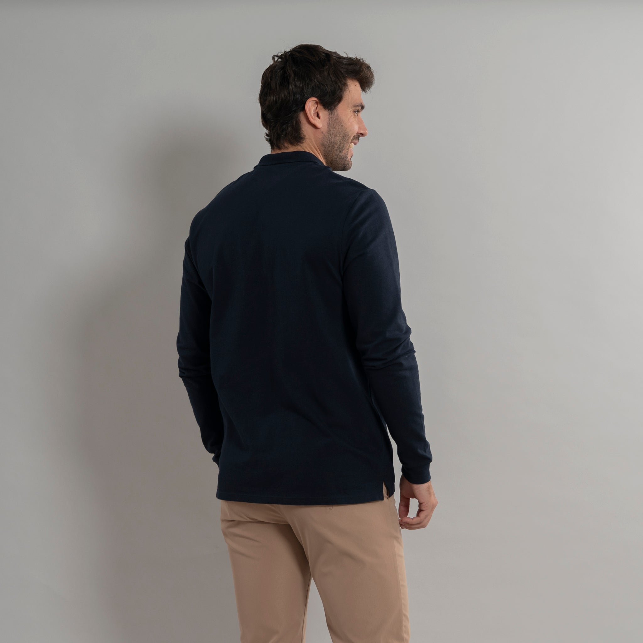 GARY'S Bellver polo homme noir M coton 3 boutons