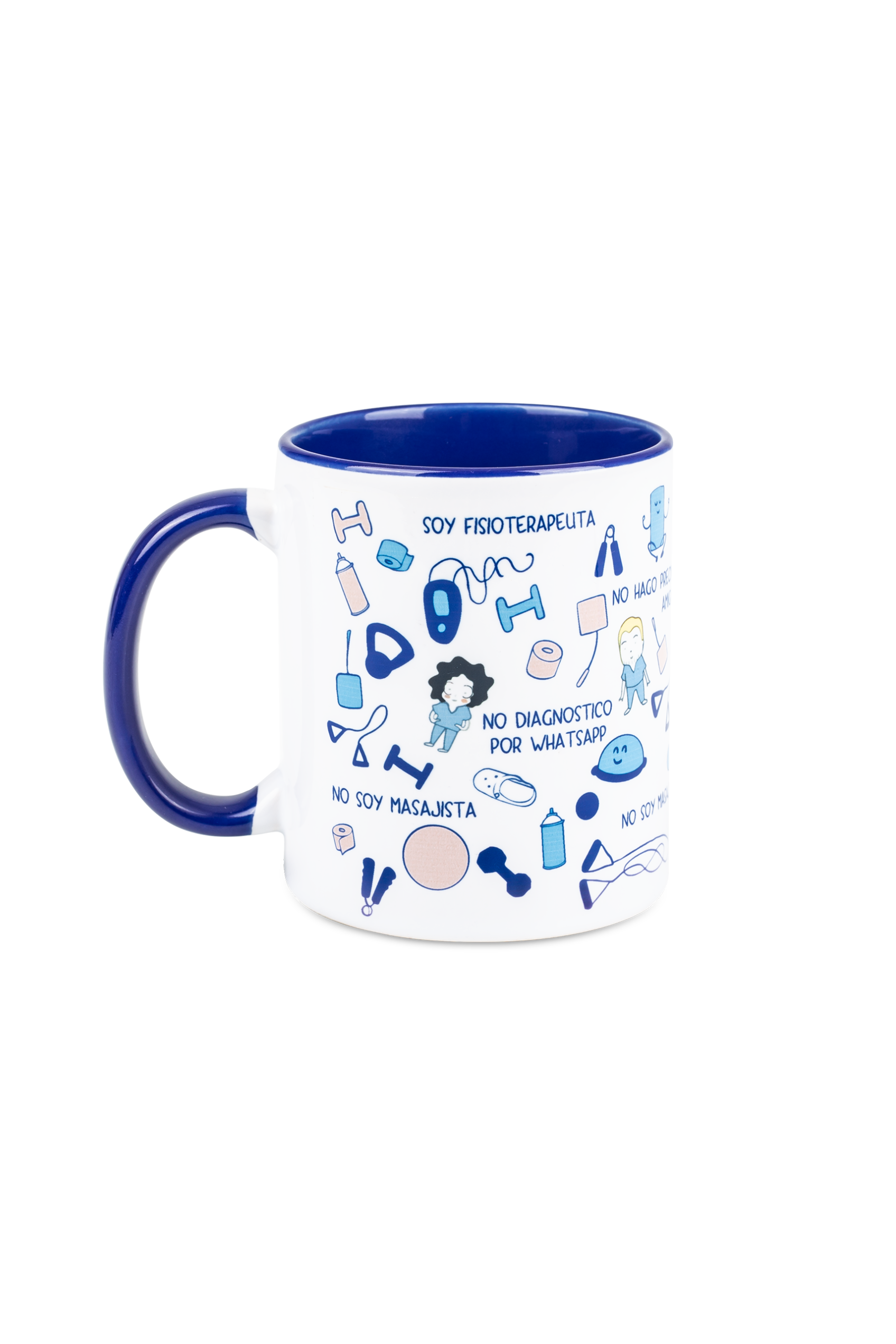 Enfermania Tasse Céramique Bleu Marine 350 ml Kiné