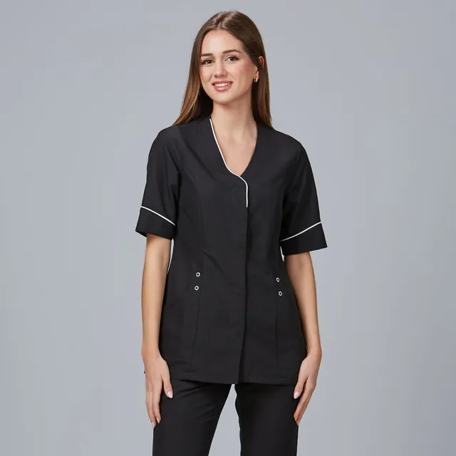 GARY'S Blouses Cinta blouse de travail femme noire microfibre