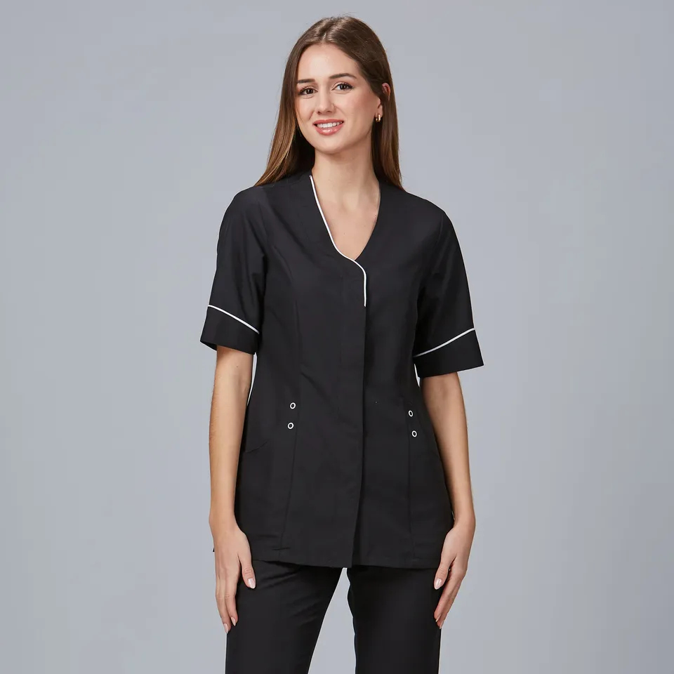 GARY'S Blouses Cinta blouse de travail femme noire microfibre