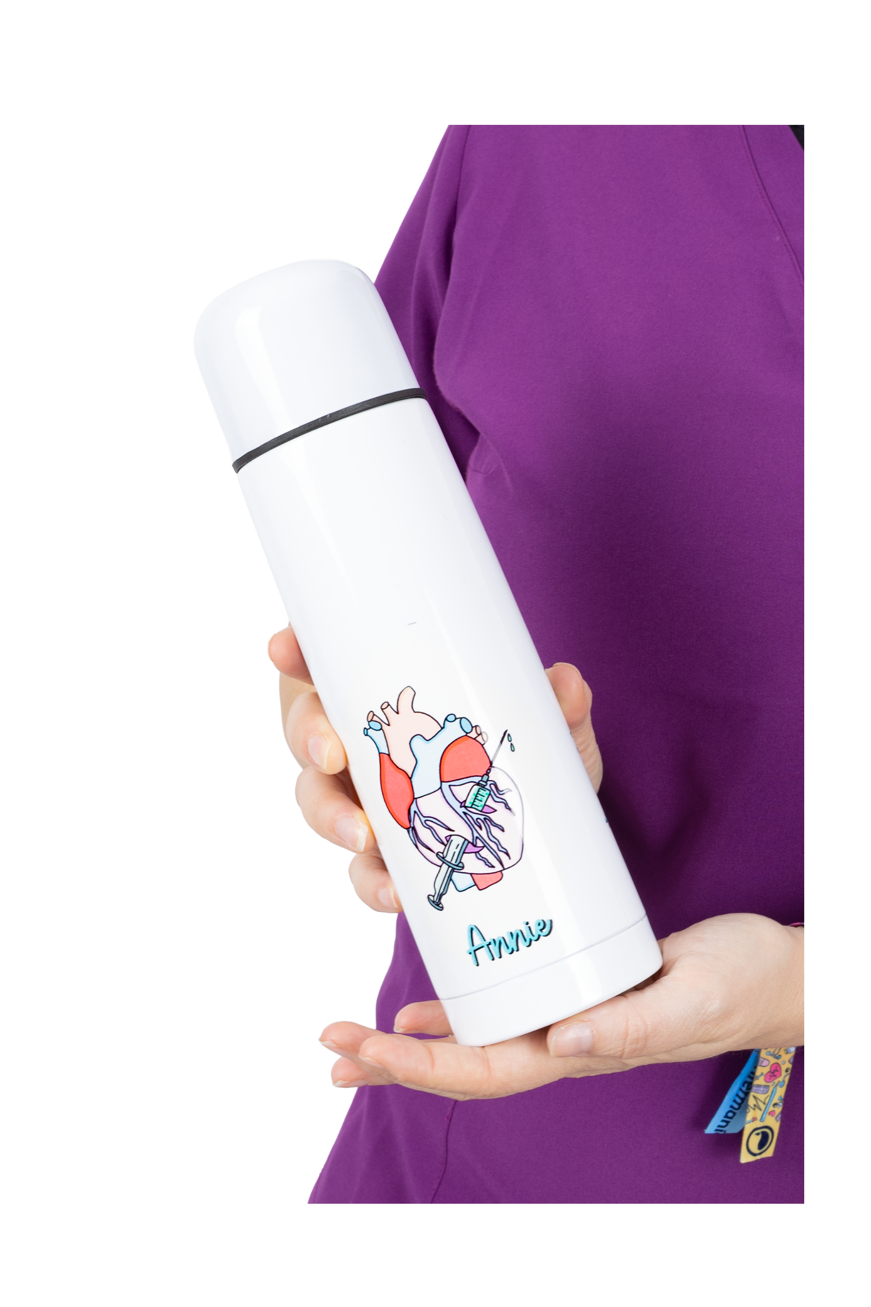 Enfermania Rebelheart thermos inox 500 ml personnalisable