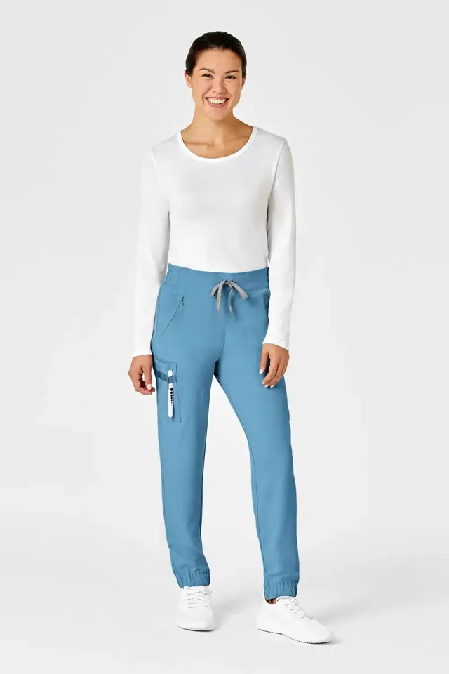 Aelin Emma Renew Bleu pantalon médical femme 7 poches