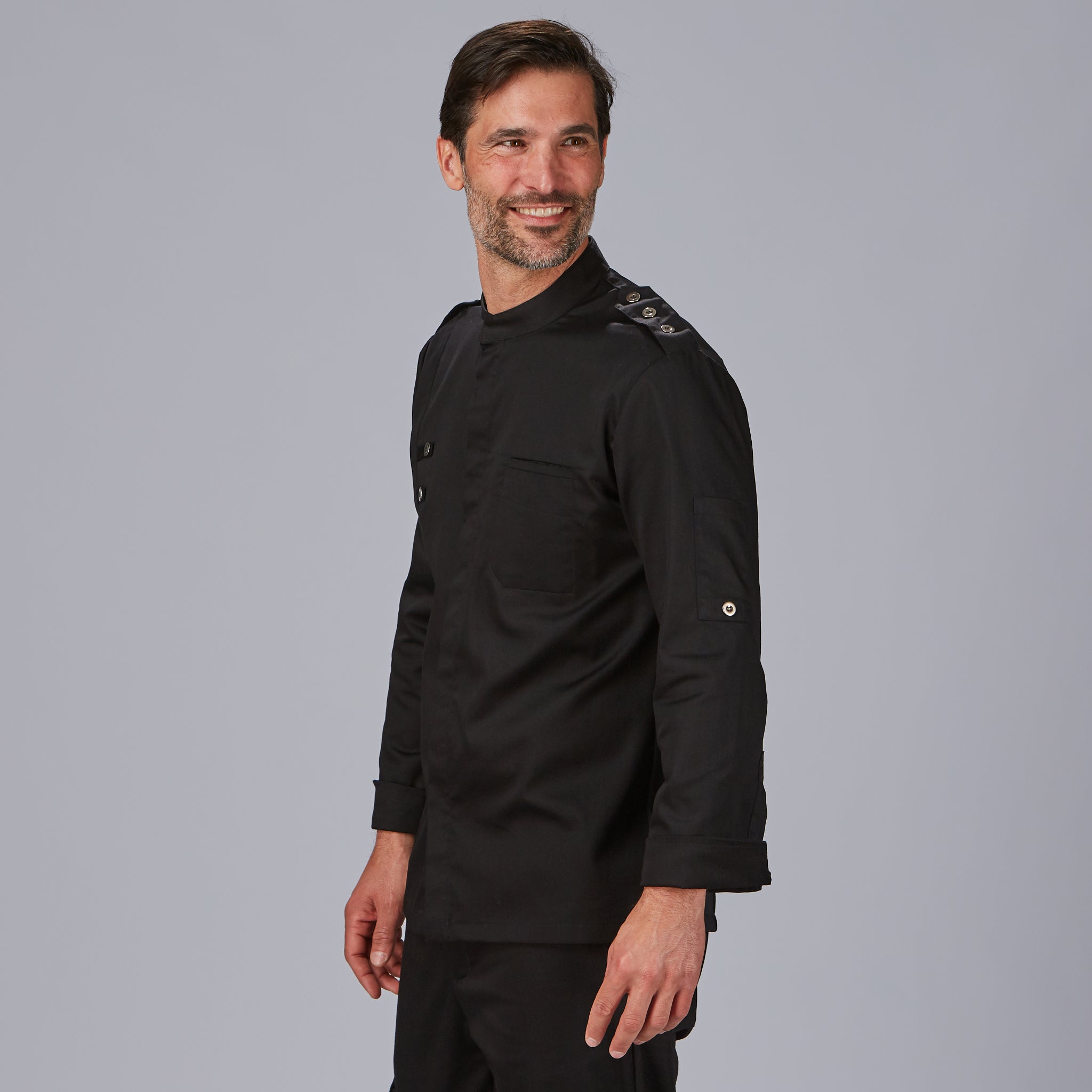 Gary's Cueto veste cuisinier homme noire coton taille L