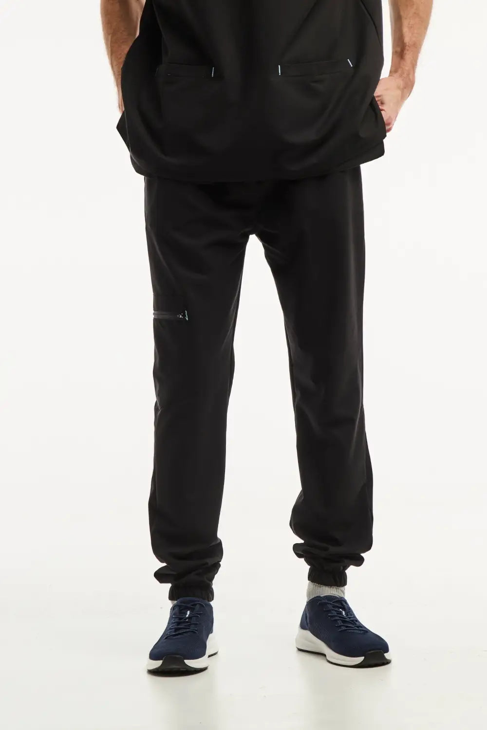 Aelin Slimfit NEW pantalon médical homme noir extensible
