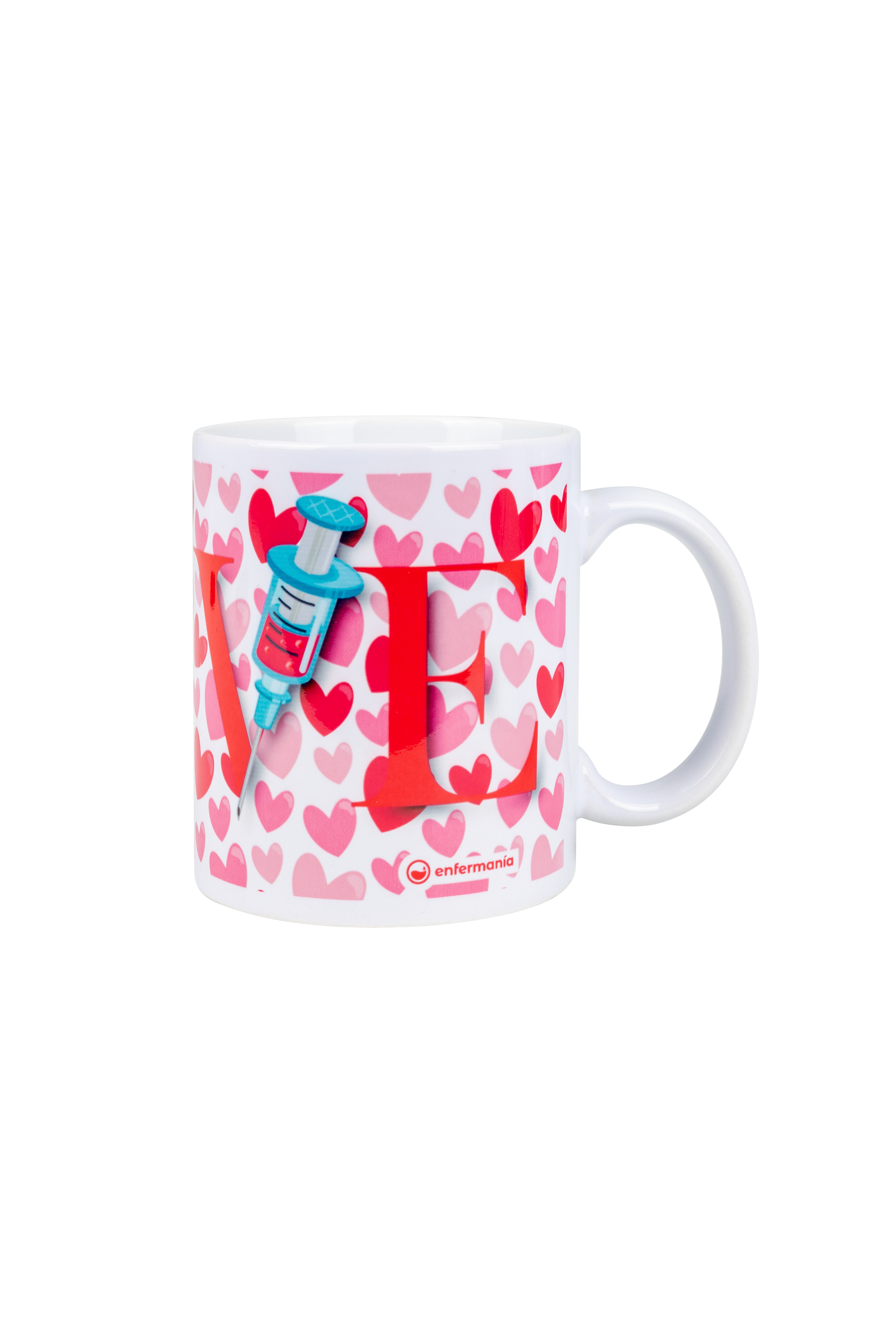 Enfermania tasse céramique blanche Love 350 ml