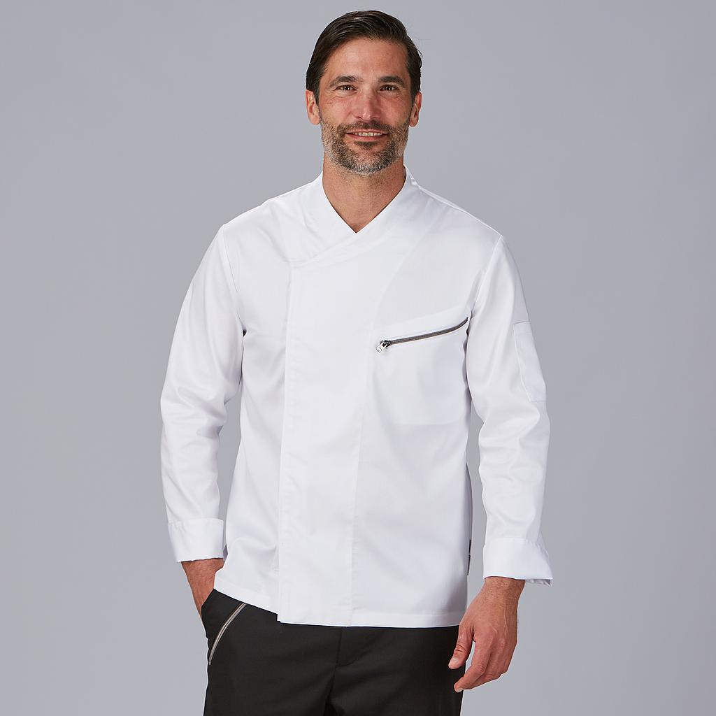 GARY'S Chef Jackets Vico veste cuisine noire satin coton