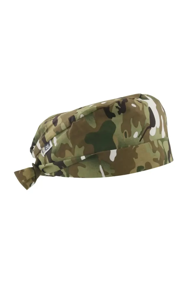 Aelin Paris Camouflage calot médical ajustable coton