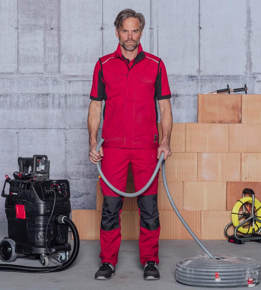 Würth MODYF Cetus pantalon travail rouge/anthracite 48 Cordura
