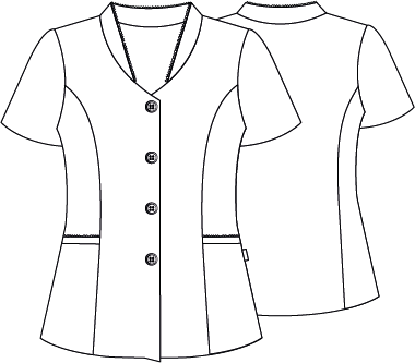 Gary's Emma blouse femme noire microfibre XS-3XL
