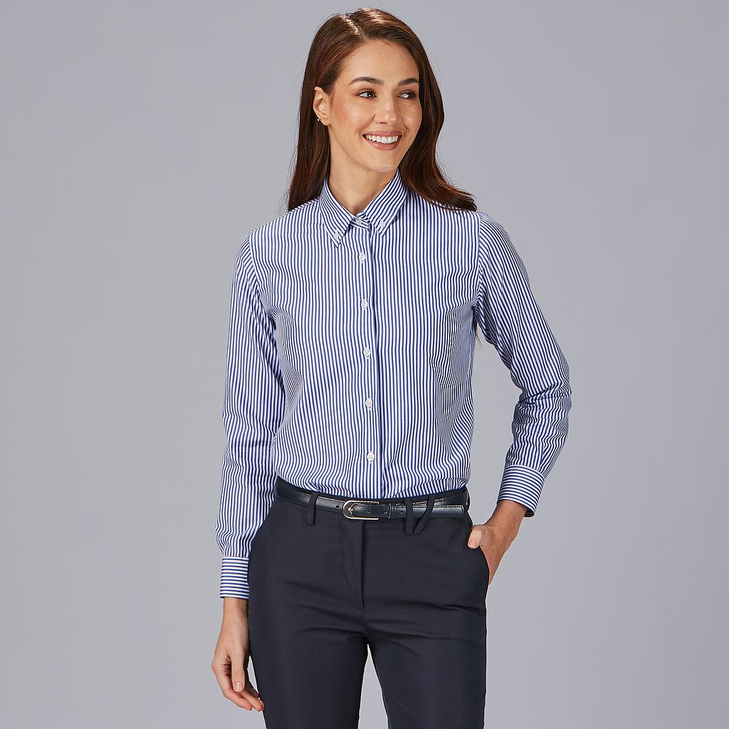 Gary's Annalisa chemise femme rayée bleue slim