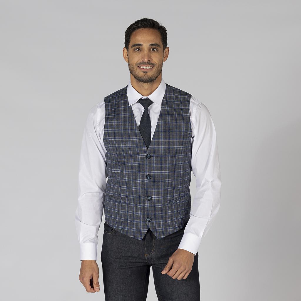 Gary's Welsh Gilet Homme Laine Marron