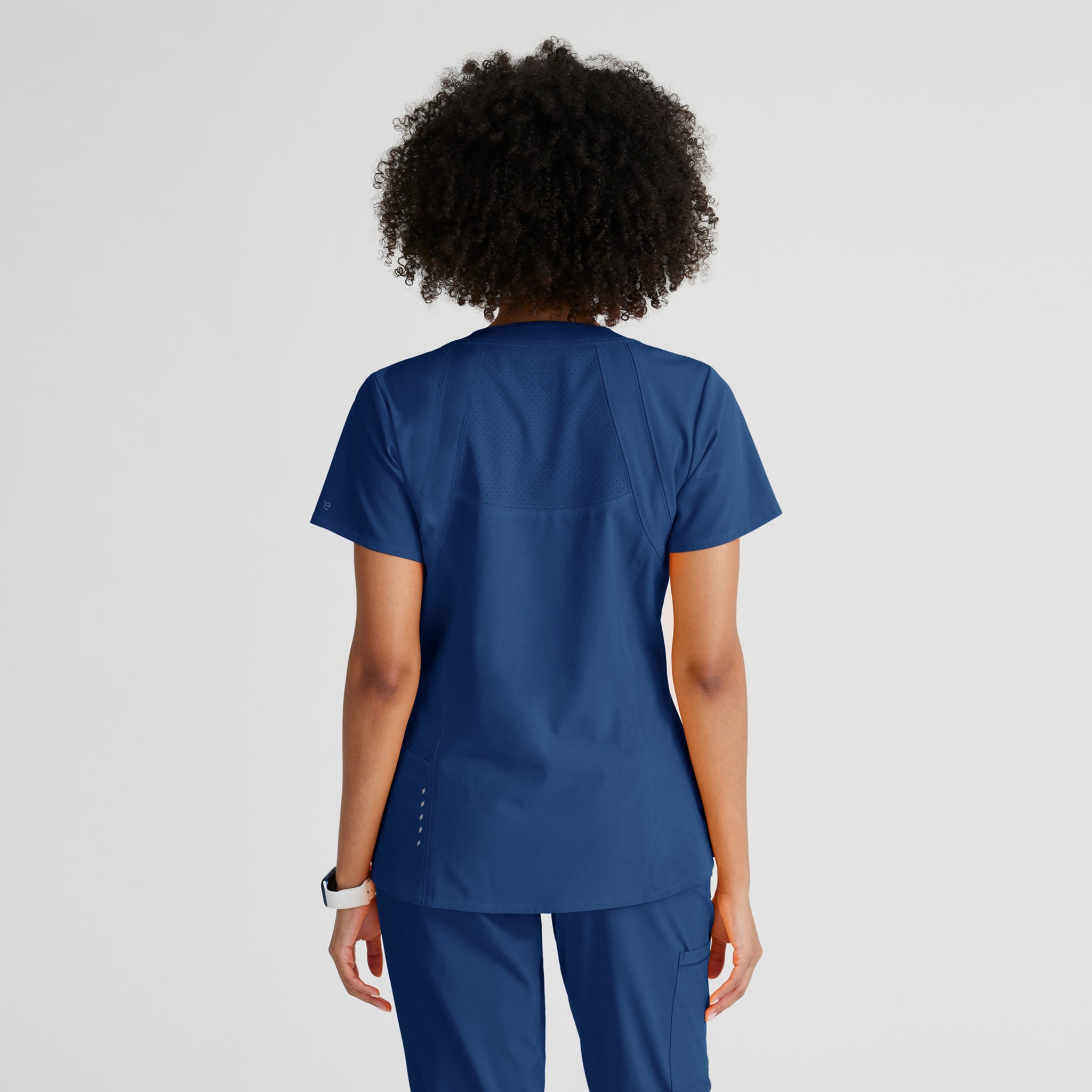 Gary's Blouses Racer Top Barco tunique médicale royal