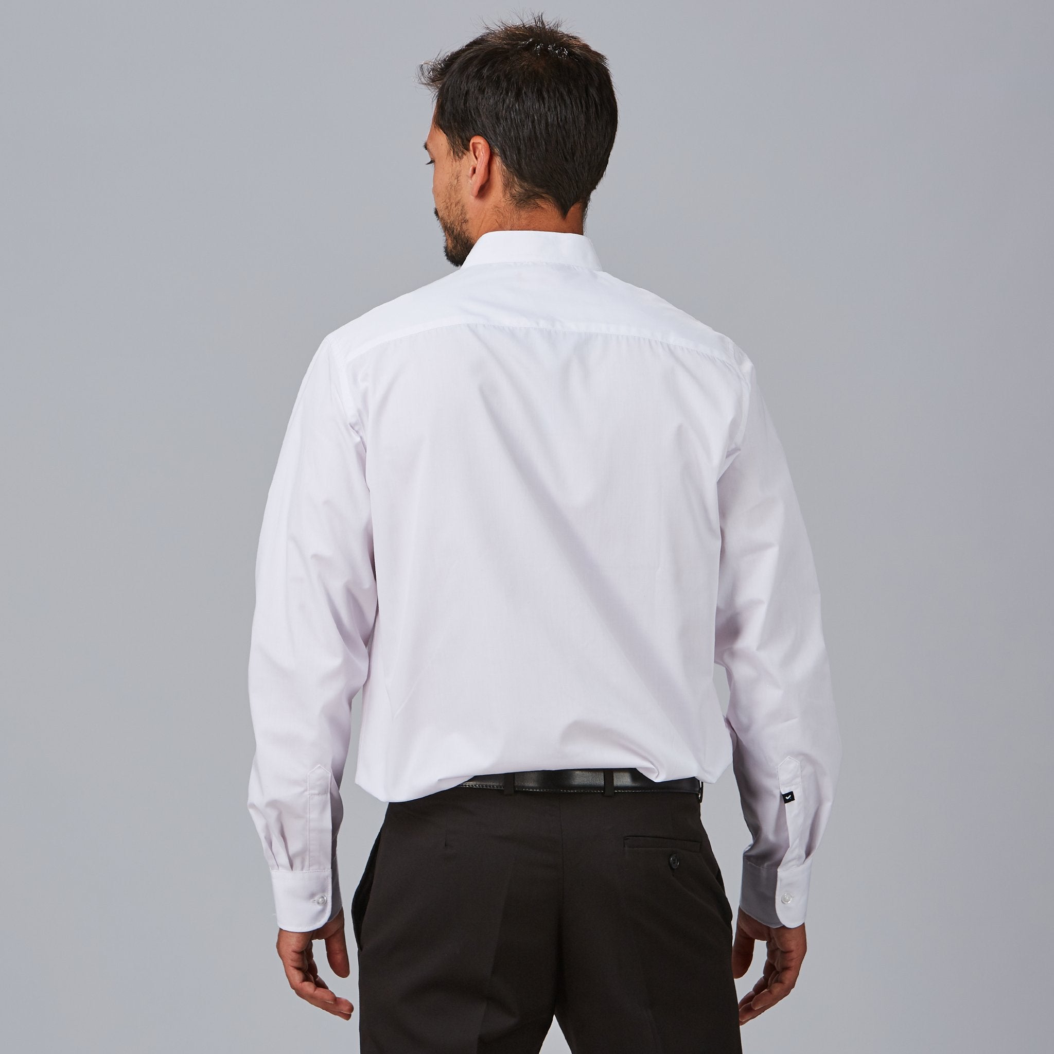 Gary's Shirts chemise homme col mao noire manches longues