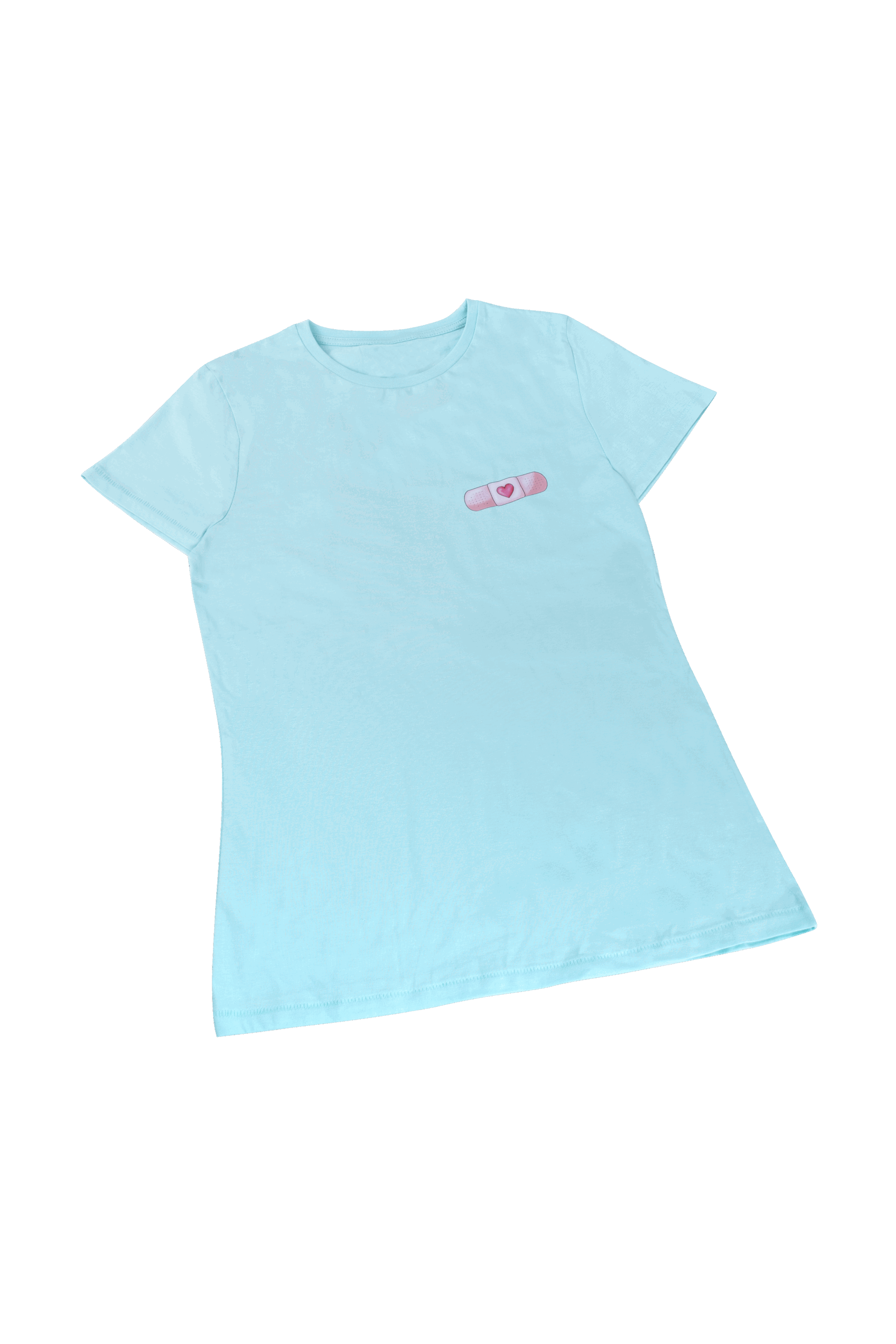 Enfermania Ropa t-shirt femme aqua pansement coton bio M