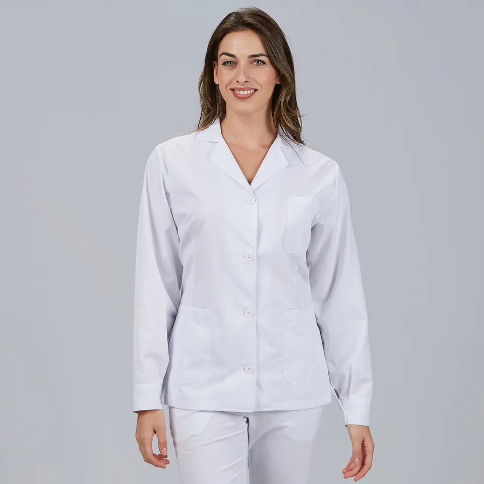 Gary's Scrub blouse femme blanche manches longues 71 cm