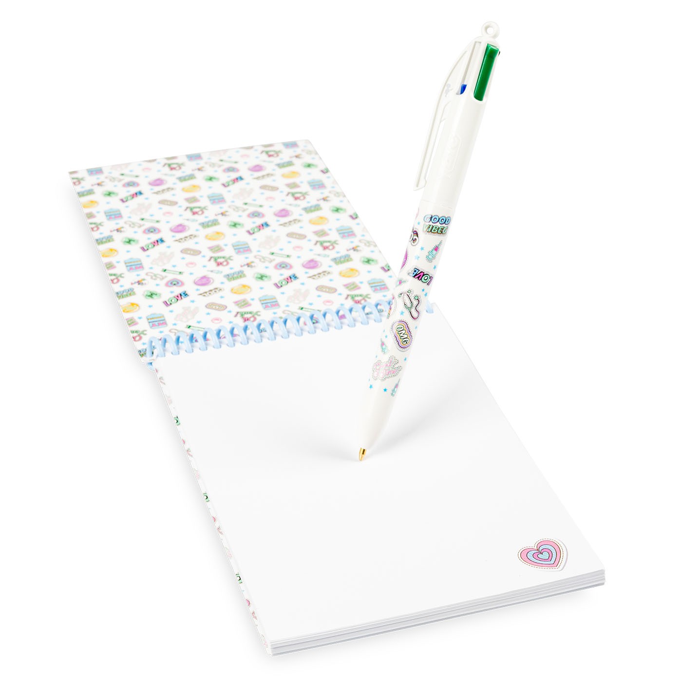 Enfermania Stickers stylo BIC 4 couleurs + anneau blouse