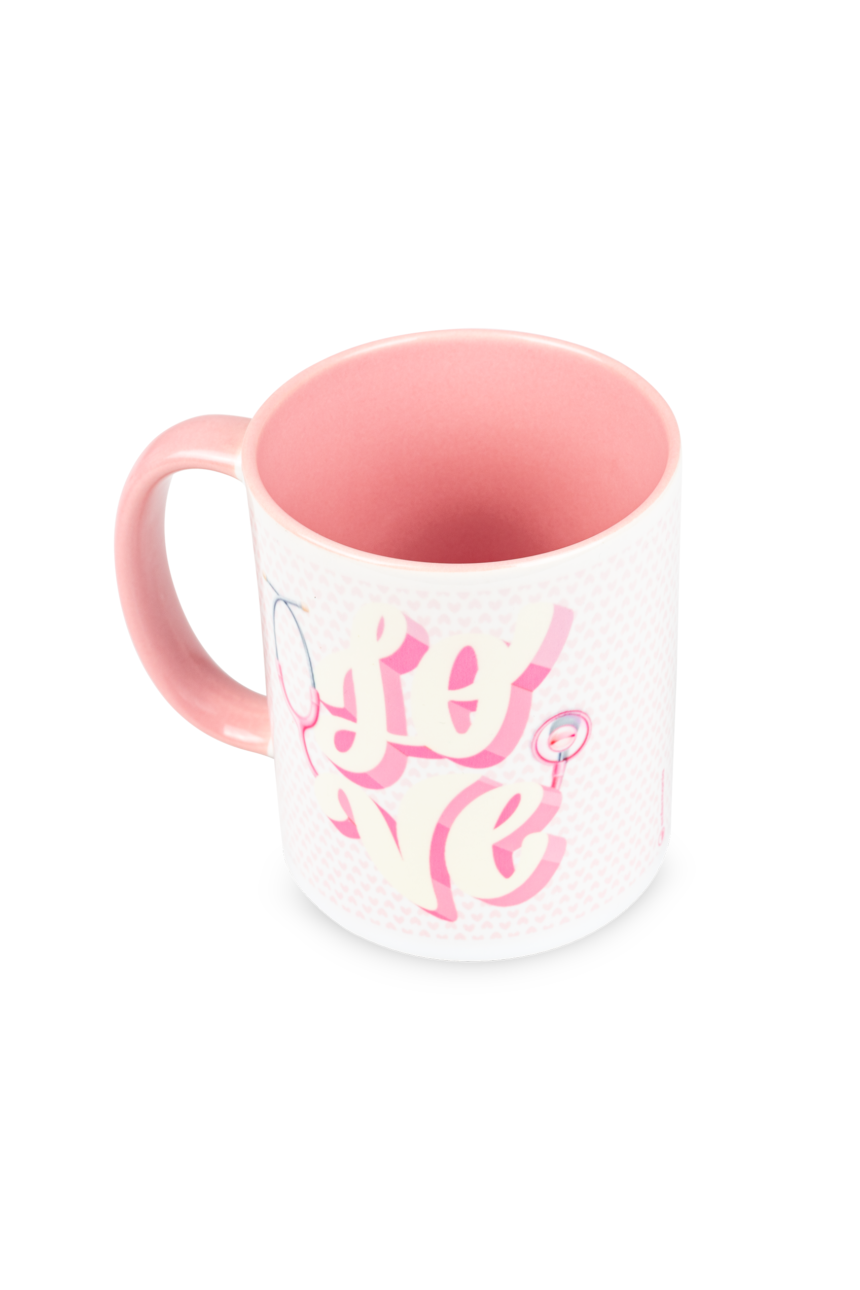 Enfermania Love tasse céramique rose 350 ml