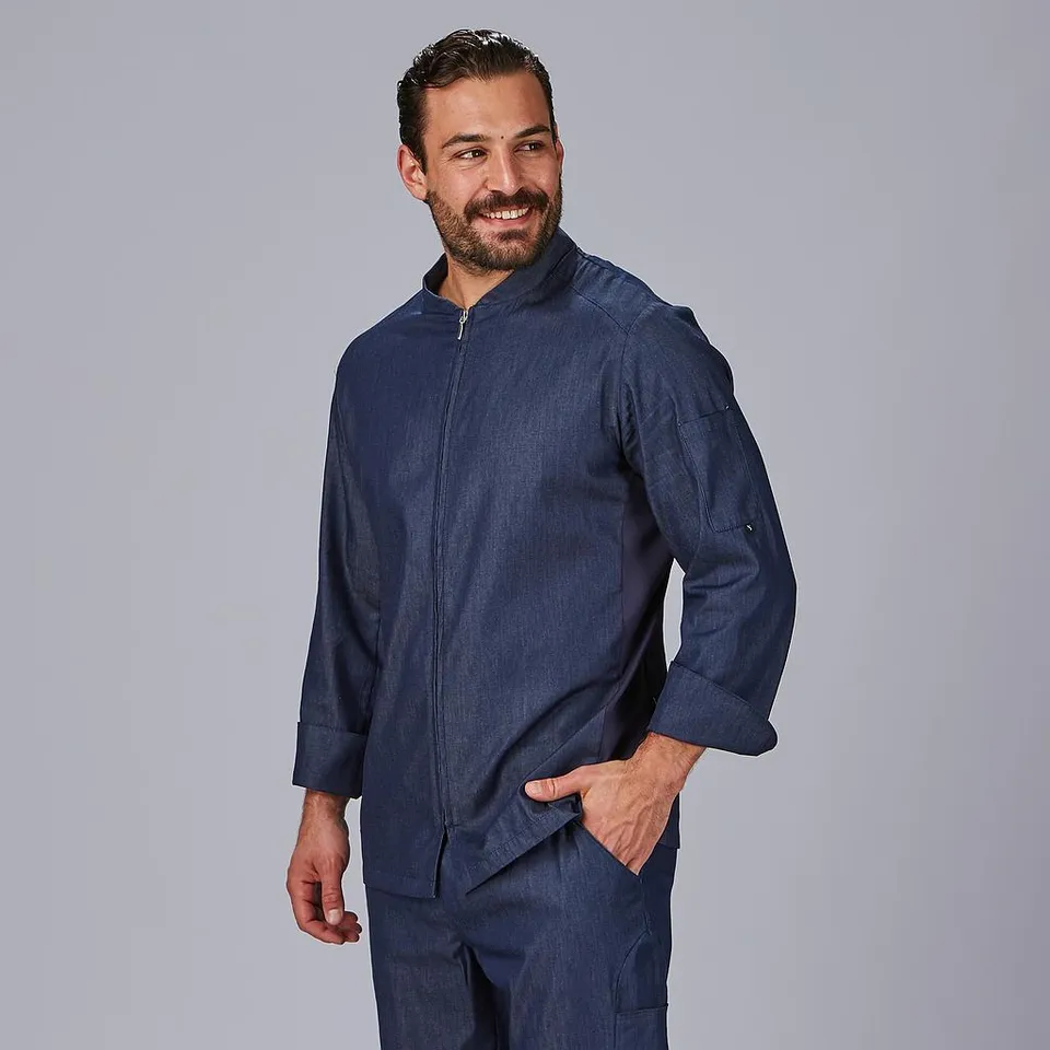 Gary's Santana Veste Cuisine Unisexe Zafiro Denim Stretch