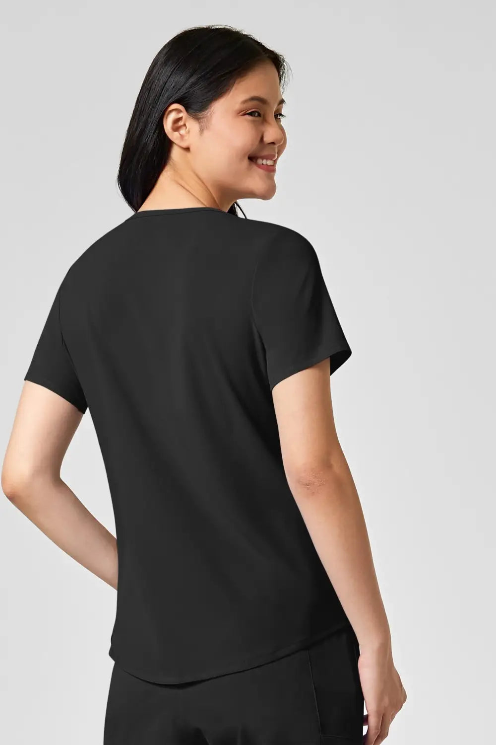 Aelin EMMA Renew tunique médicale femme noir 4 poches
