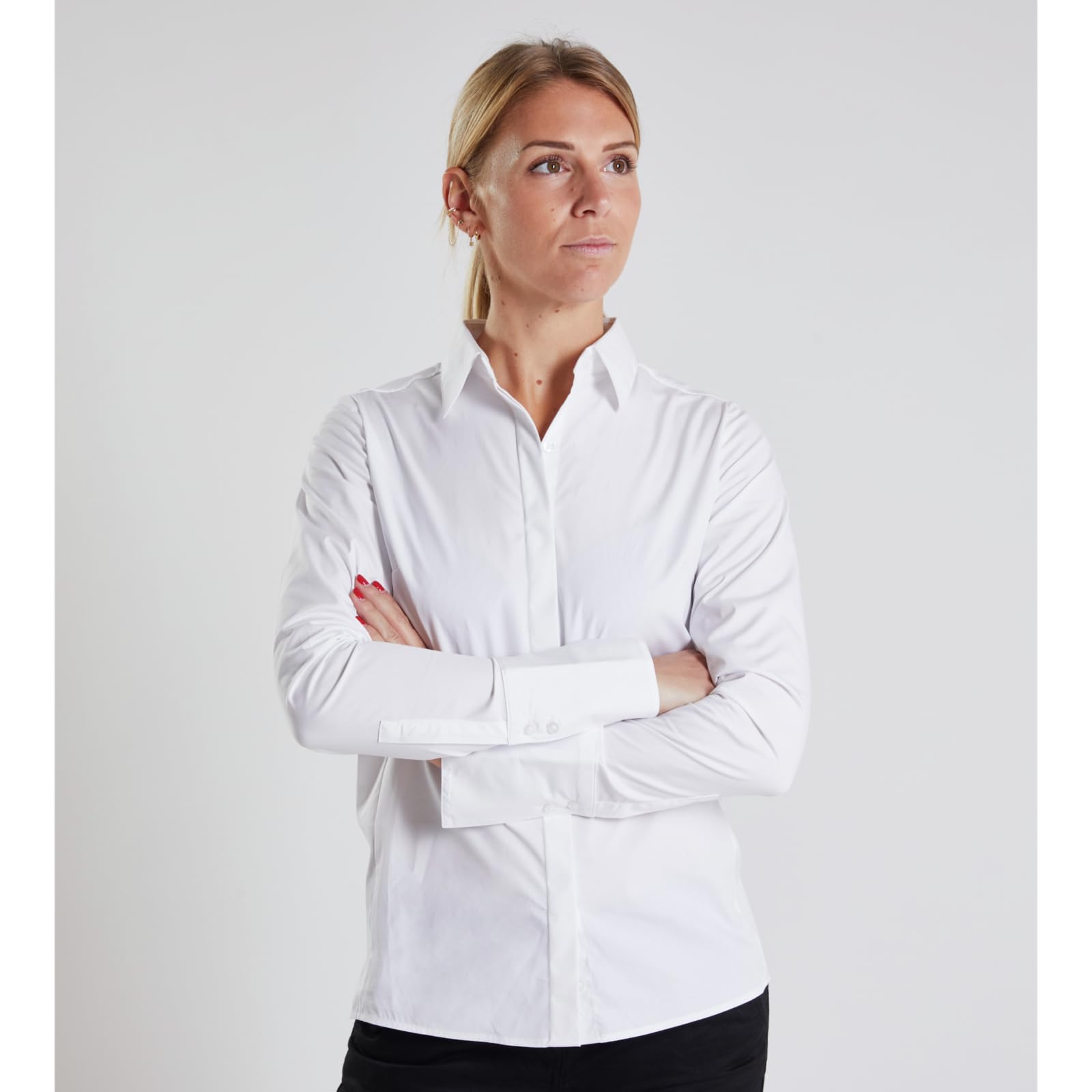 Würth MODYF Office chemise femme stretch blanc L manches longues