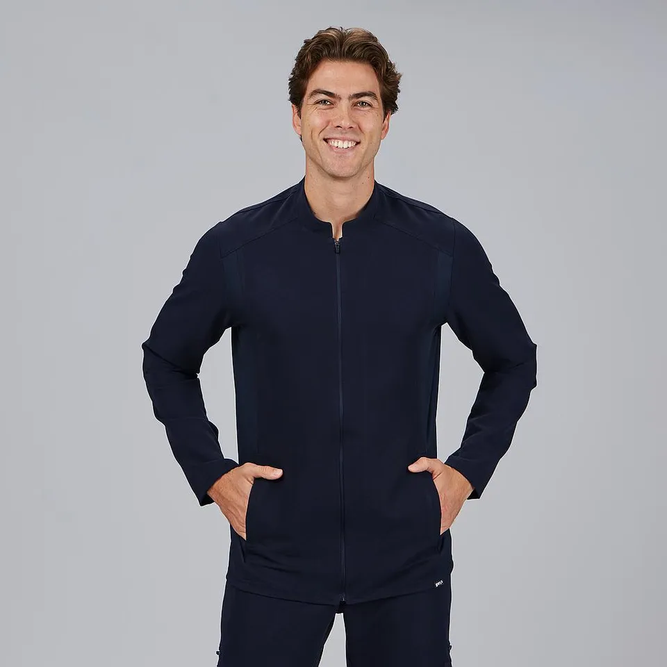 GARY'S Biel Blouse Homme Zip Noir Manches Longues