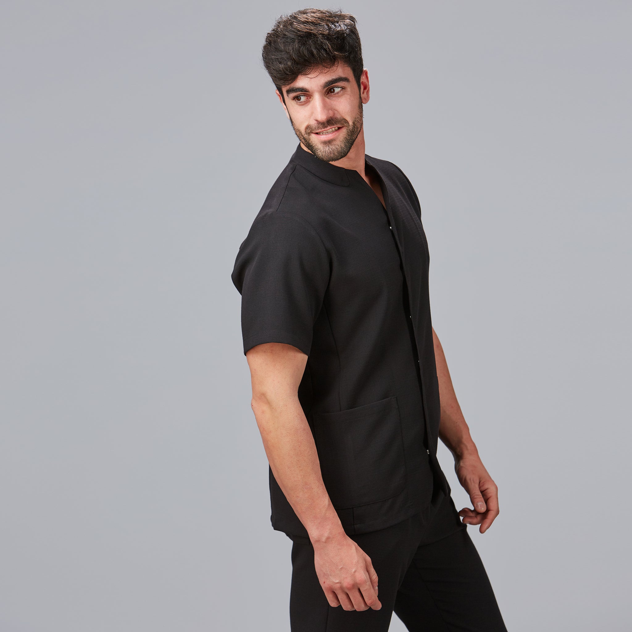Gary's Jackets veste coiffure noir M manches courtes