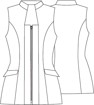 GARY'S Luisa Blouse Femme Noir Sans Manche