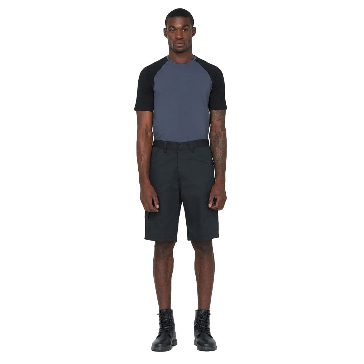 Dickies Shorts Short de Travail Noir 28W Poches Cargo