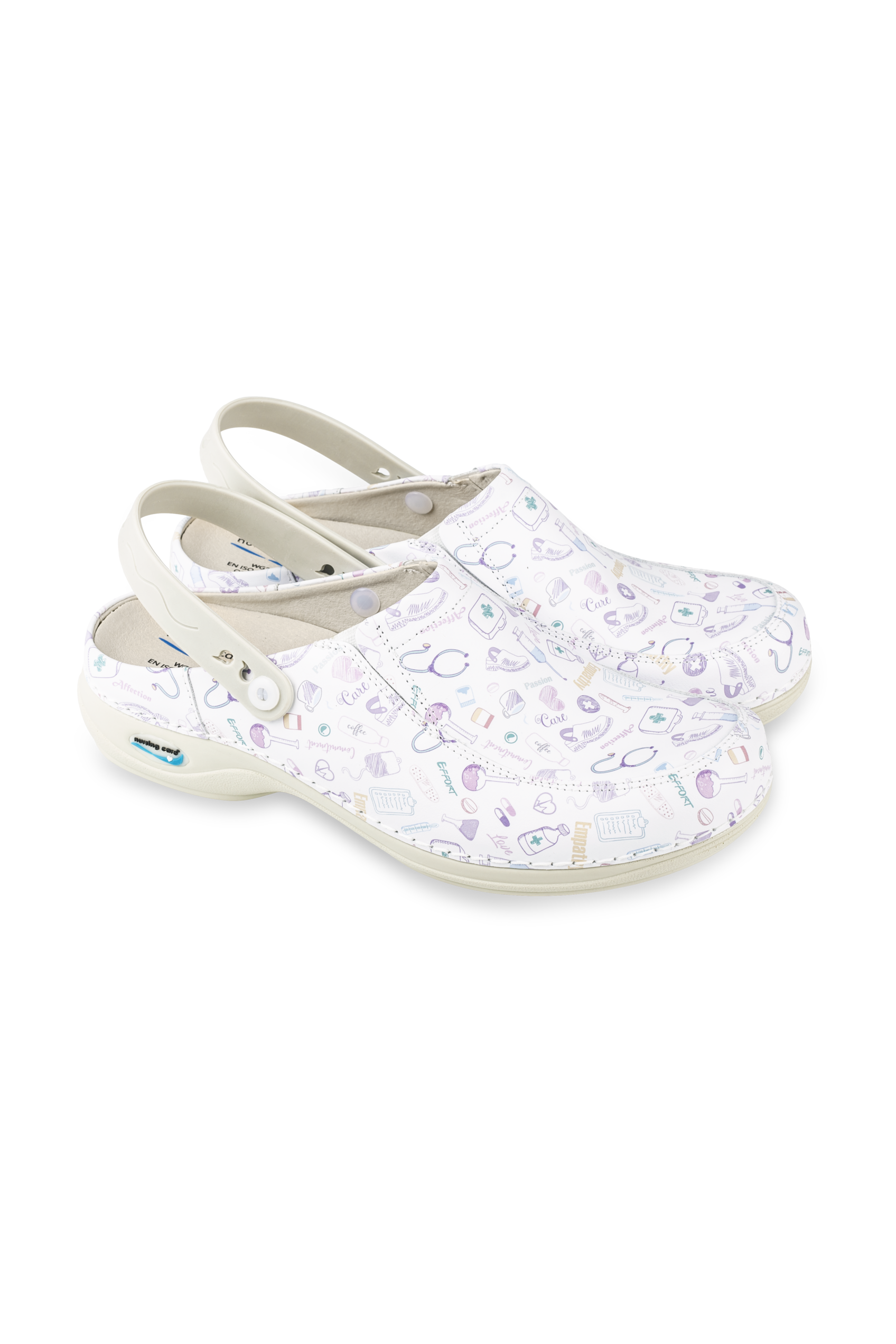 Enfermania Calzado Care Collection sabots cuir 38 imprimé