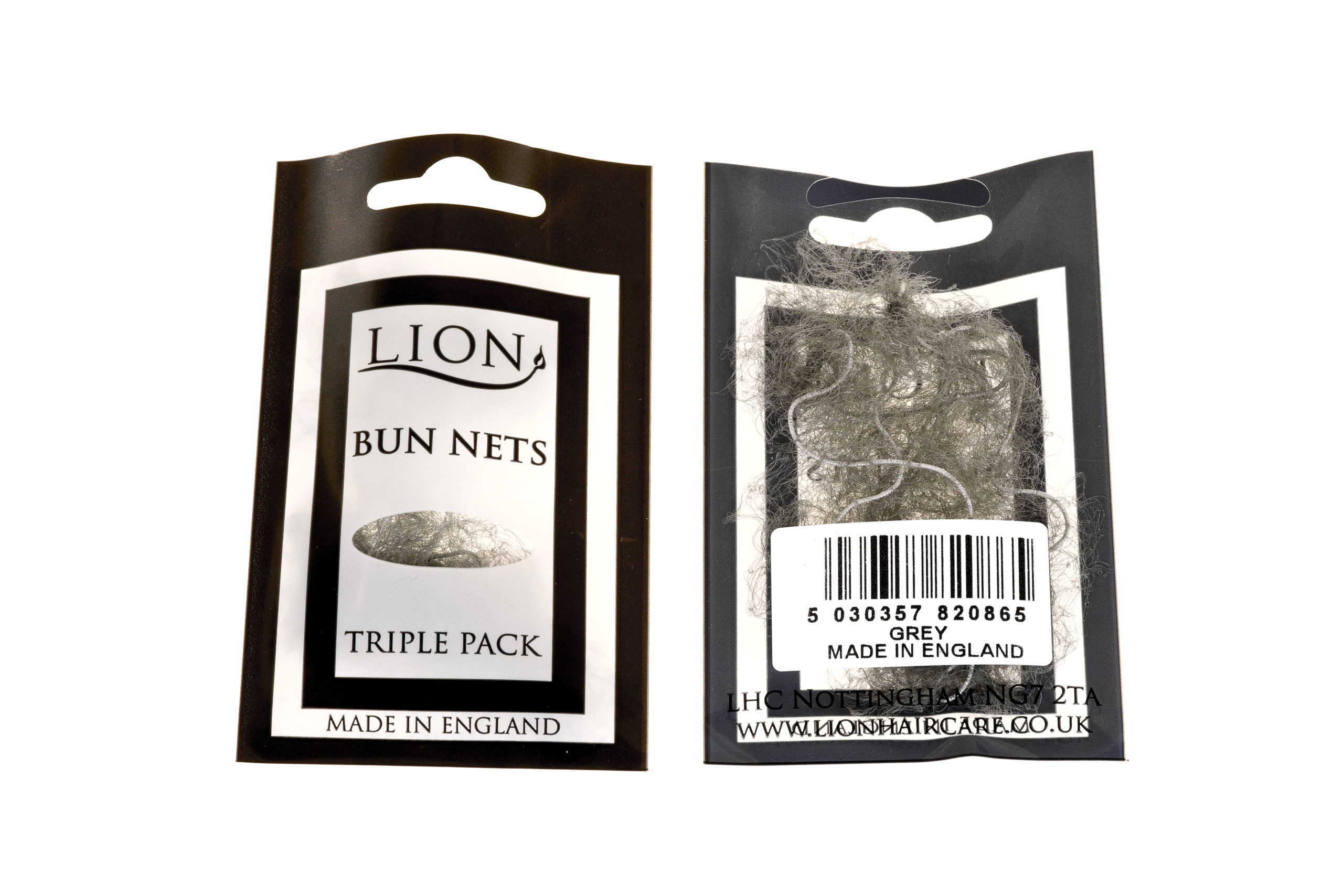 Lion Haircare Bun Nets filet chignon nylon lot 3