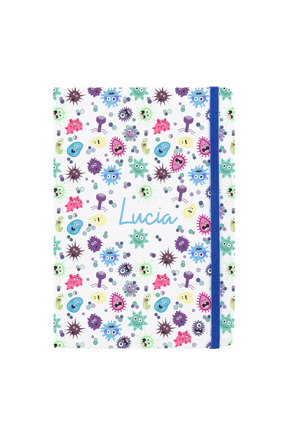 Enfermania Virus Collection carnet A5 ligné élastique bleu