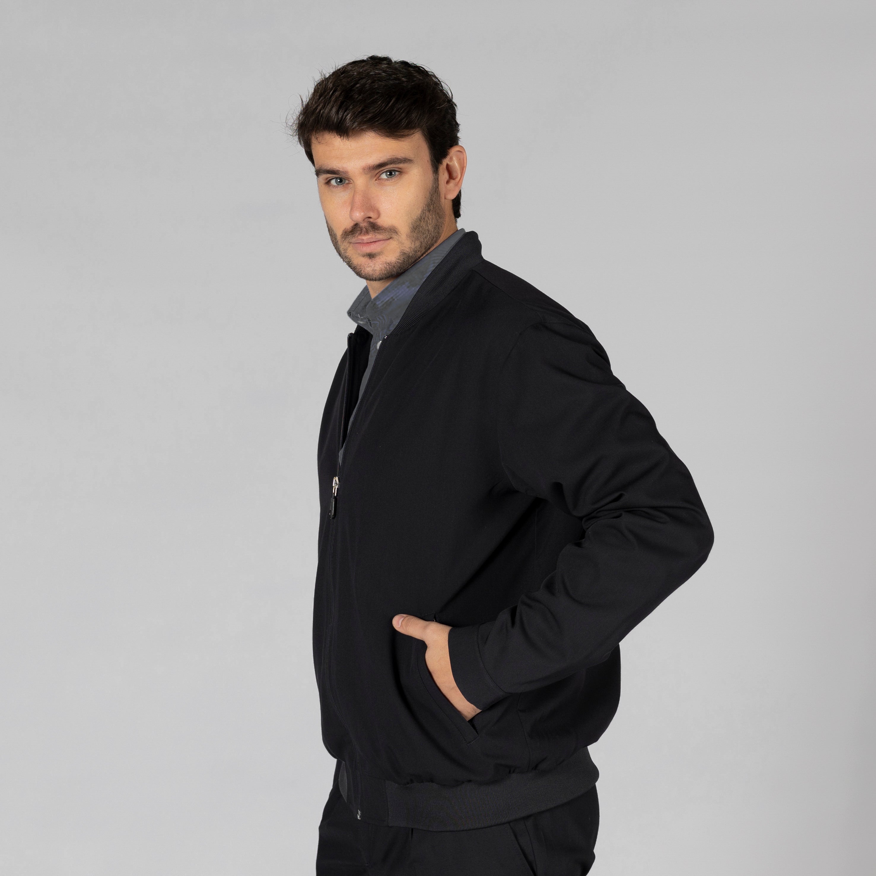 Gary's Trivial Bomber Homme Noir Veste Travail Doublée