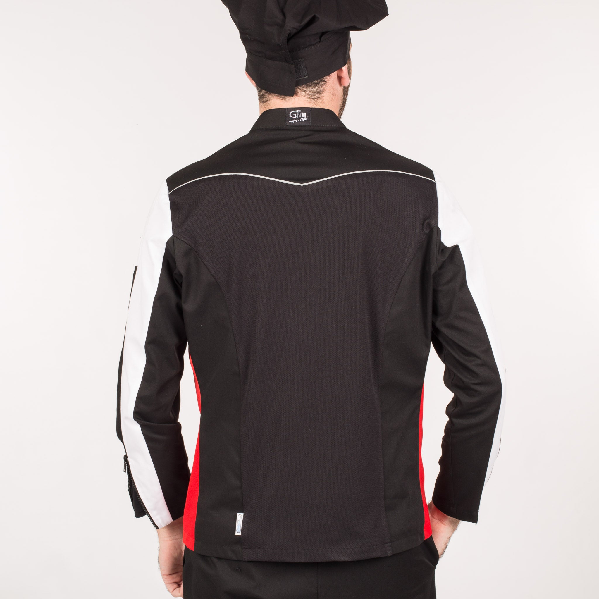 GARY'S Hipnos veste de cuisine blanche zip XS