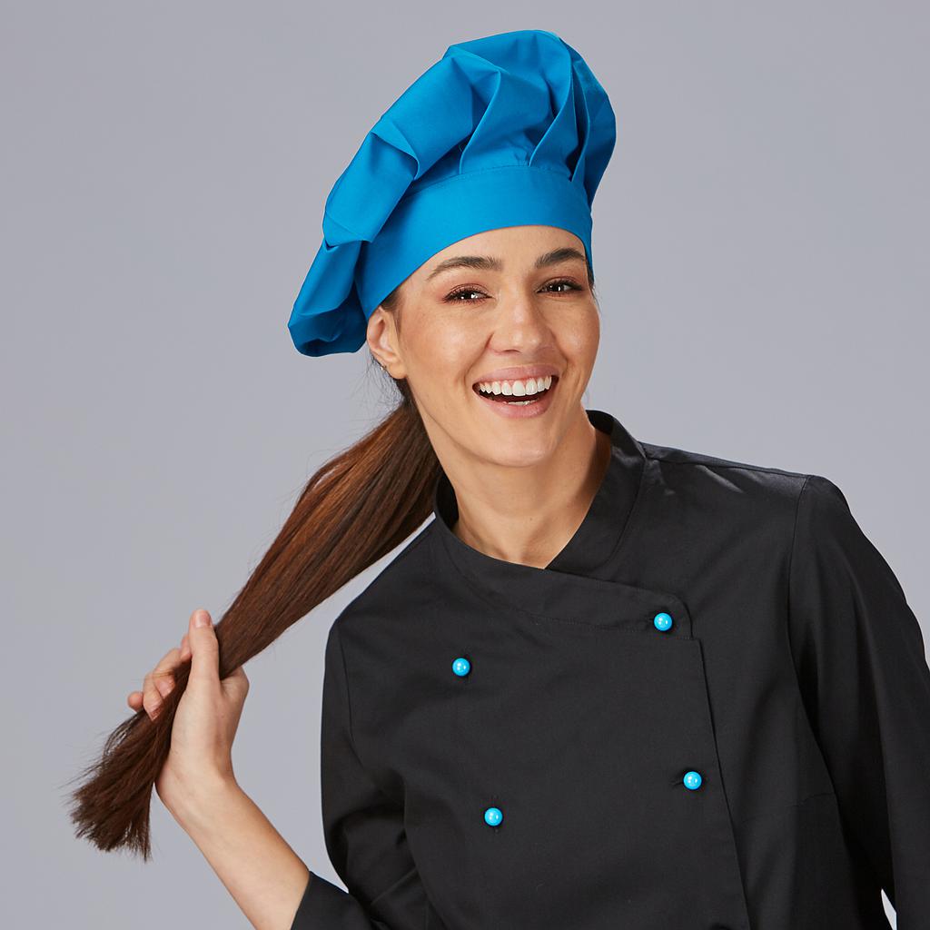 Gary's toque chef velcro noire équipement cuisine