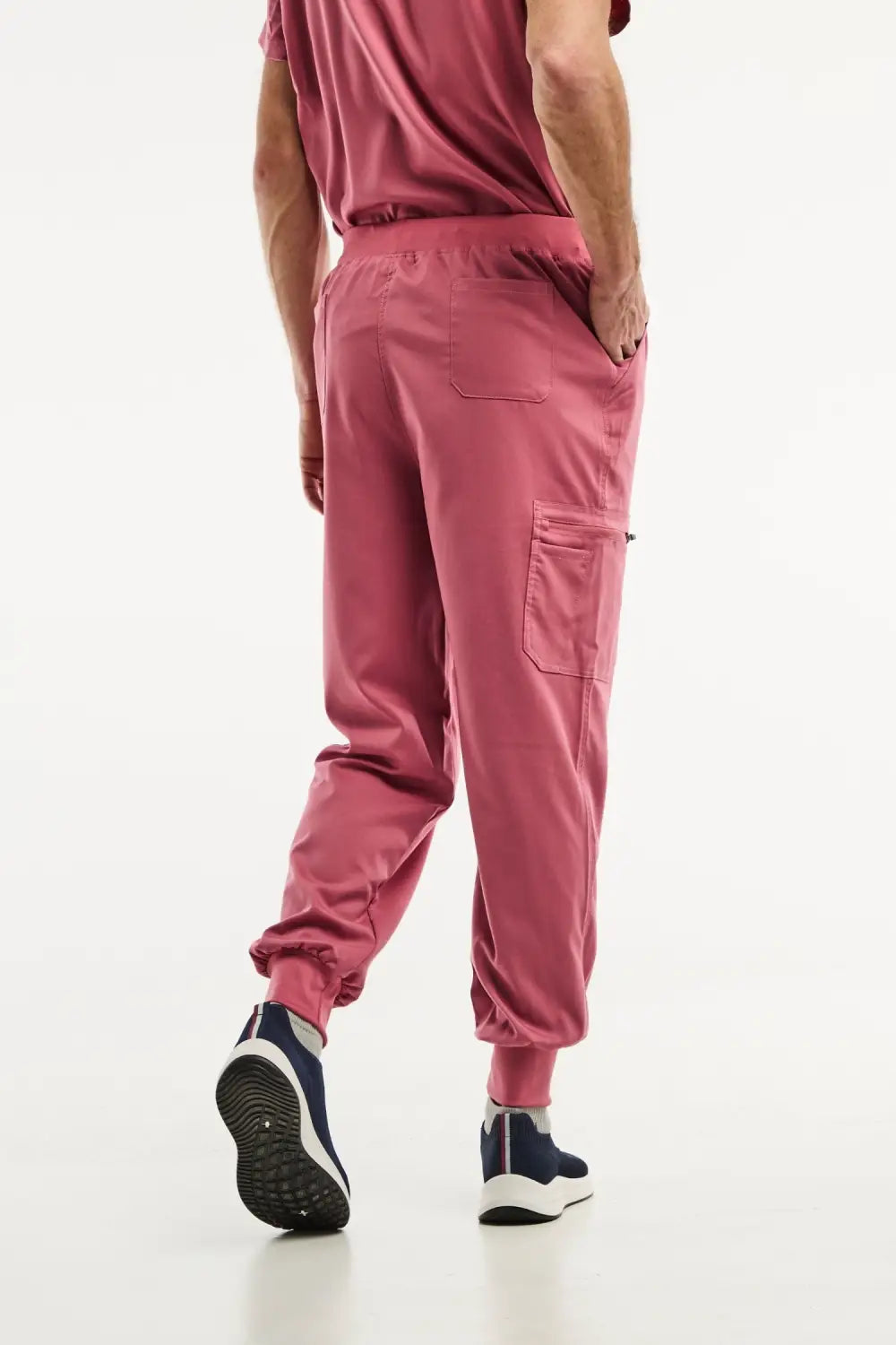 Aelin LUCA Jogger tenue médicale homme rose 2 pièces