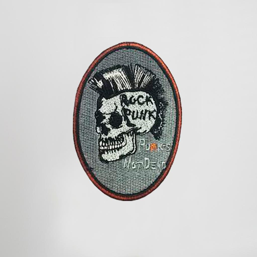 Gary's Add-Ons Rock Punk Shield écusson estampado thermocollant