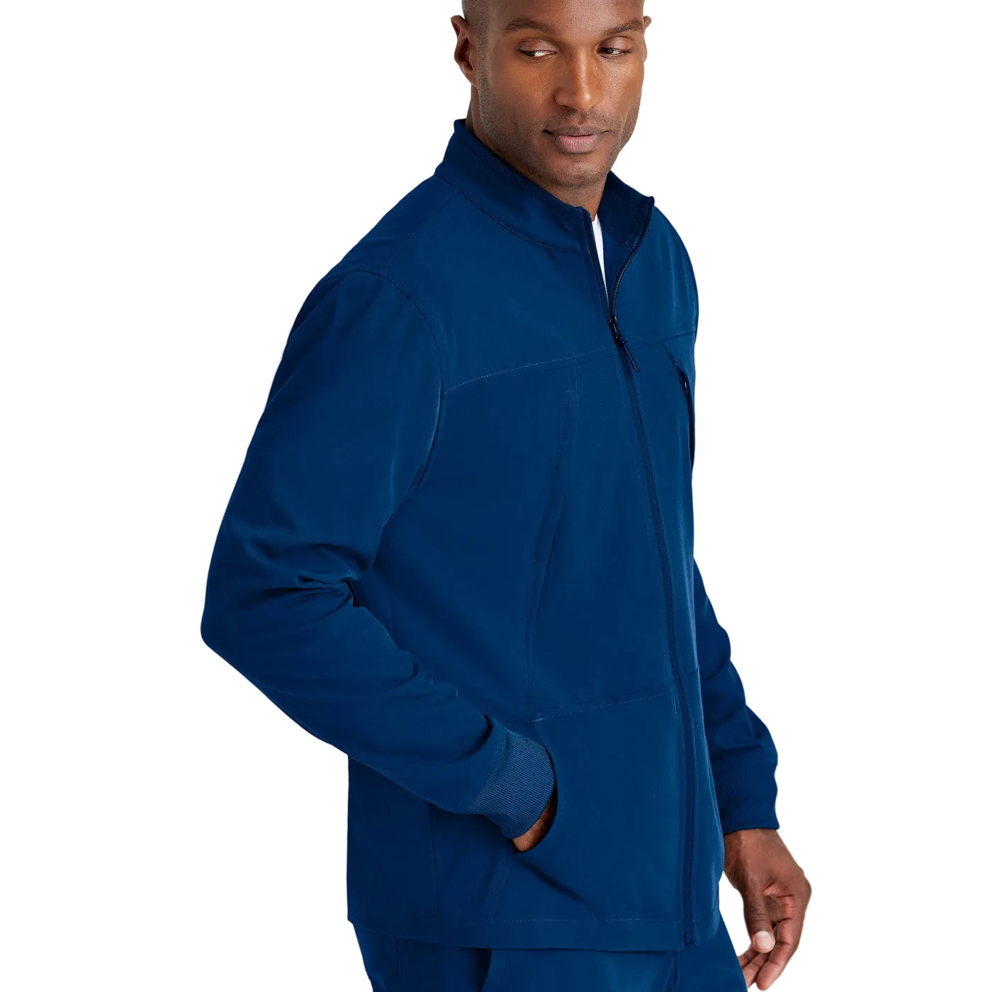 Enfermania Grey's Anatomy veste médicale homme 4 poches bleu indigo