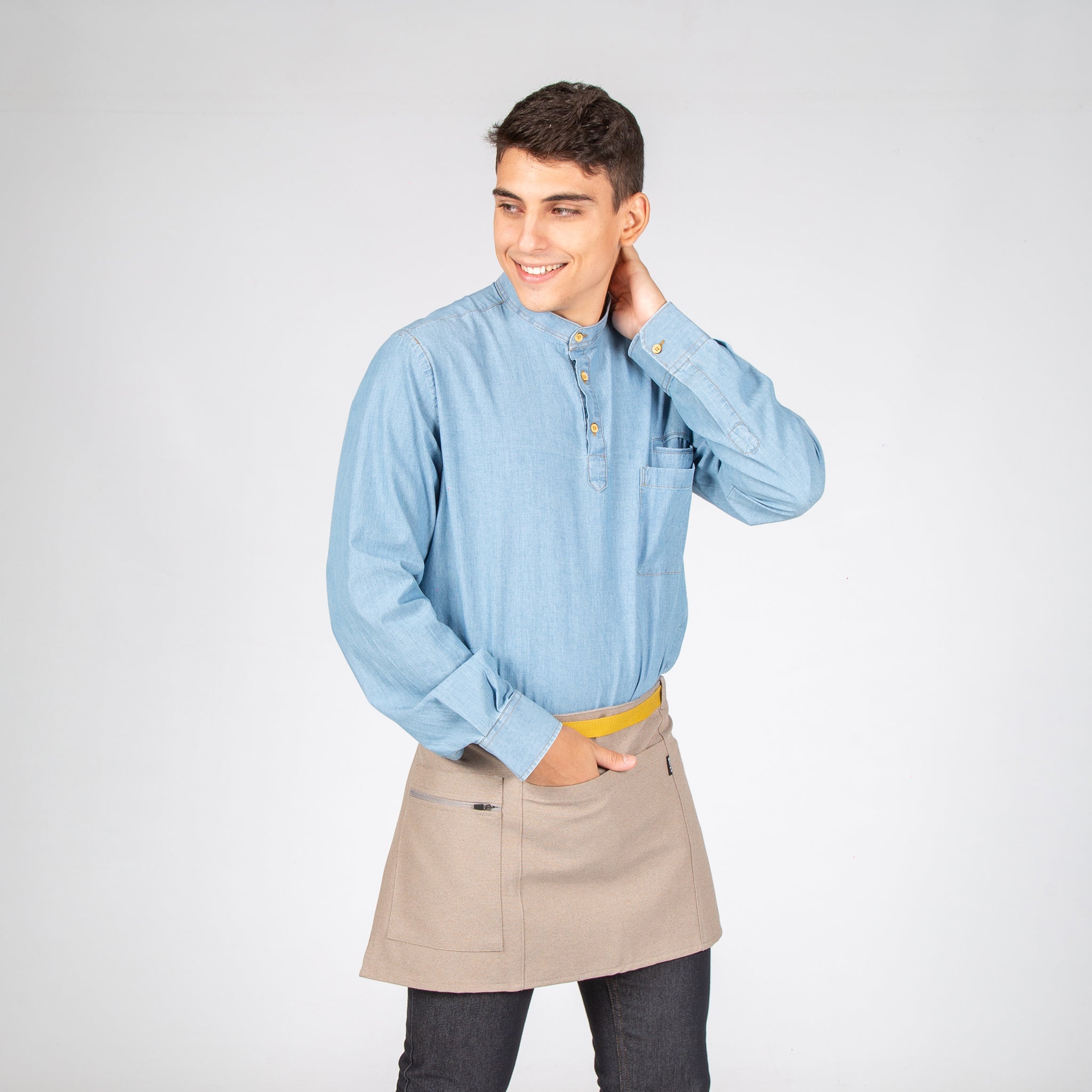 Gary's Aprons tablier court 35x67 cm rouge