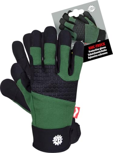 Reis RMC-Truck gants de travail synthétique vert-noir L