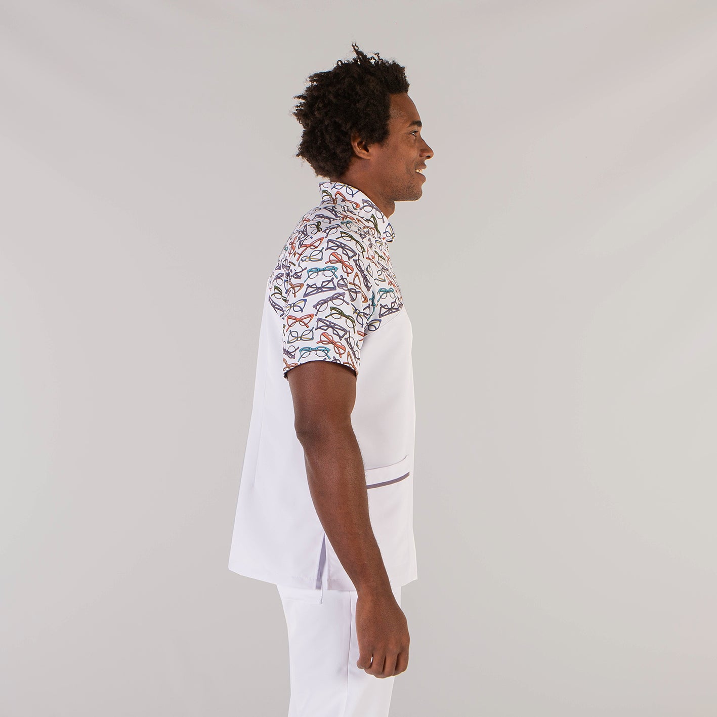 GARY'S Blouses Eloy blouse médicale homme blanche col mao