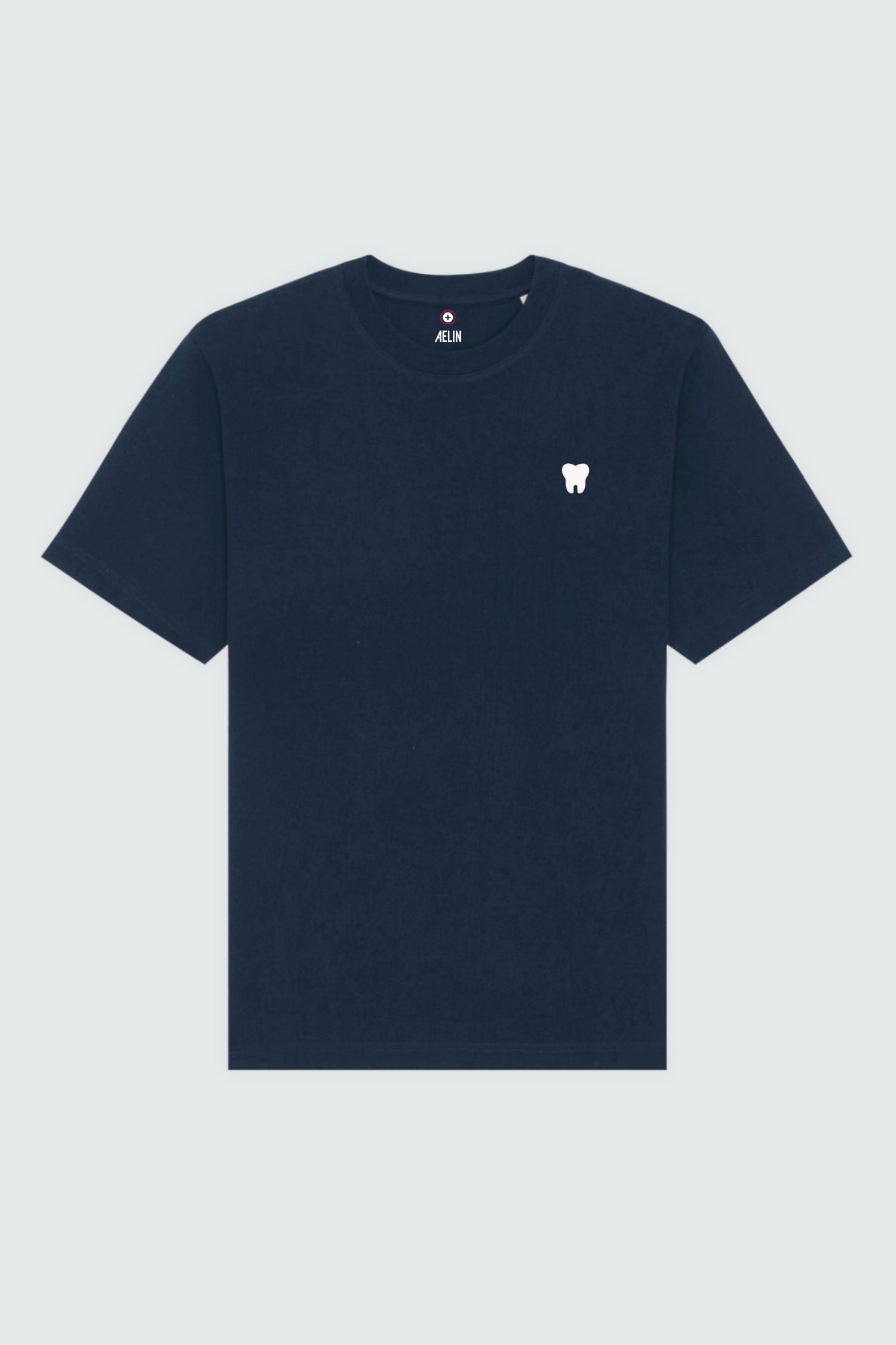 Aelin Slimfit T-shirt Heavy Coton Motif Dentaire Unisexe