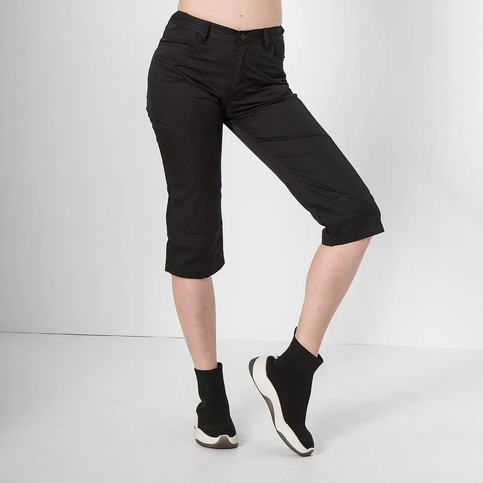 Gary's Pants pantalon corsaire femme noir sergé