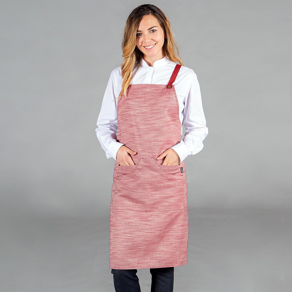 Gary's Aprons tablier bavette marine twill 87x74 cm