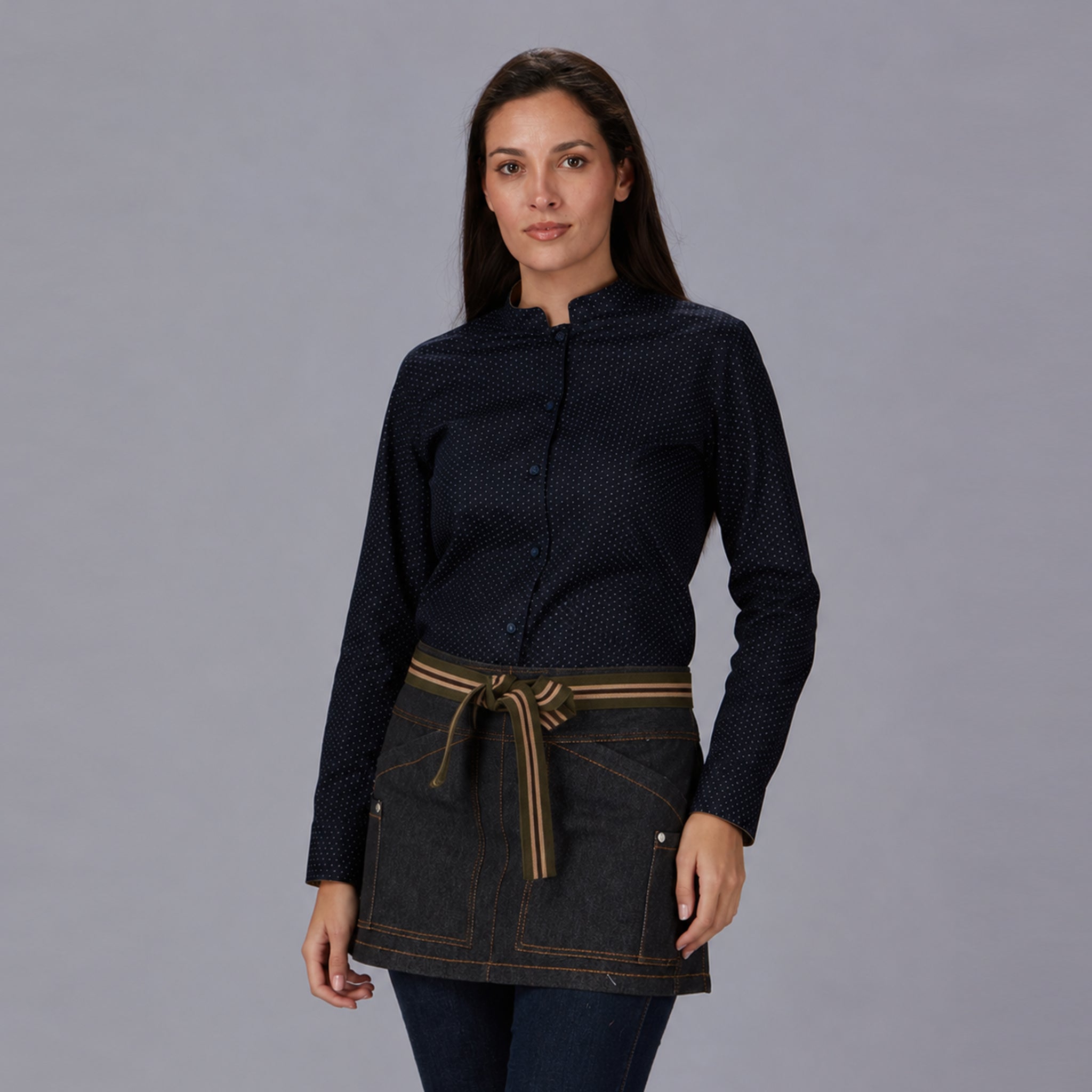 Gary's Sahara 330500 tablier court denim noir 30x55 cm